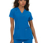 Women's Three-Pocket Wide V-Neck Stretch Hustle and Heart Top - 1019 - Royal Blue