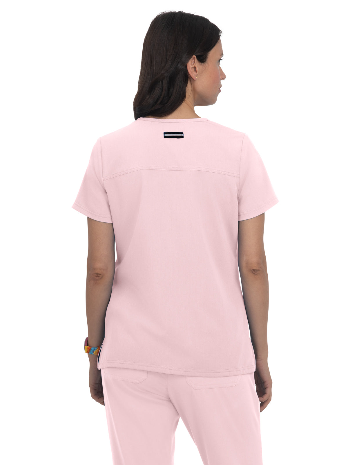 Women's 3-Pocket Wide V-Neck Stretch Hustle and Heart Scrub Top