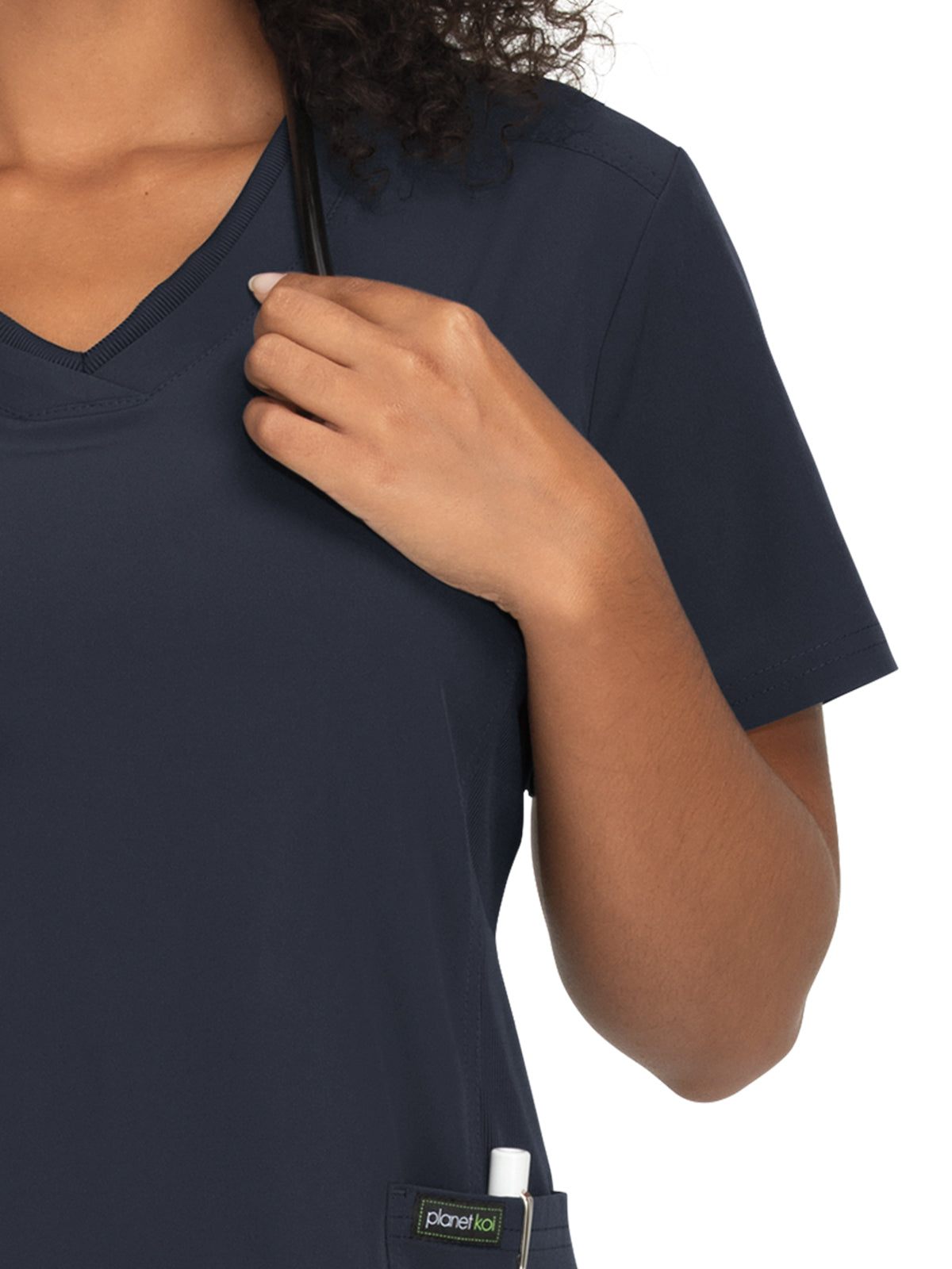 Women's 2-Pocket Eco-Friendly Longevity Scrub Top