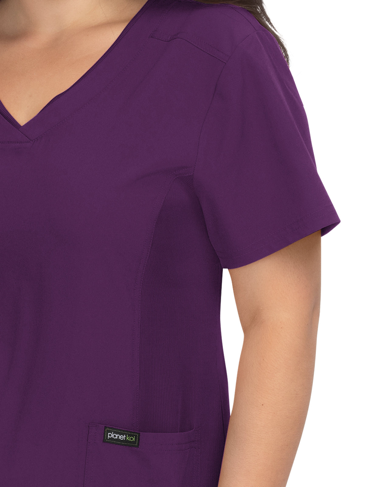 Women's 2-Pocket Eco-Friendly Longevity Scrub Top