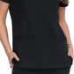 Women's 4-Pocket Zipper-Neck Mandarin Collar Driven Scrub Top