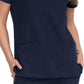 Women's 4-Pocket Zipper-Neck Mandarin Collar Driven Scrub Top