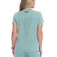 Women's 4-Pocket Zipper-Neck Mandarin Collar Driven Scrub Top