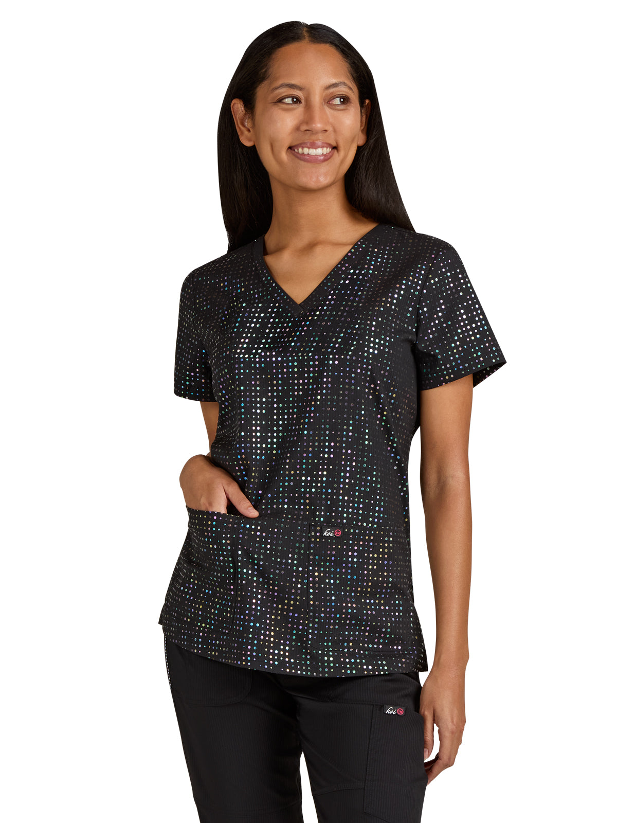 Women's 2-Pocket Stretch Print Velora Top