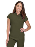 Women's One-Pocket Stretch Tuck-In Ari Top - 1093 - Olive Green