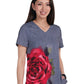 Women's Tie Dye V-Neck Stretch Lani Scrub Top