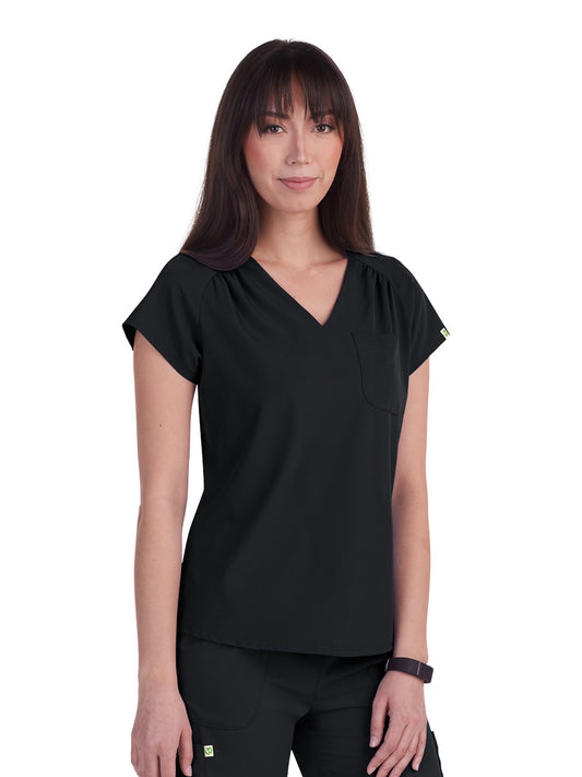 Women's 1-Pocket Heart-Shaped Neckline Eco-Friendly Kailani Top