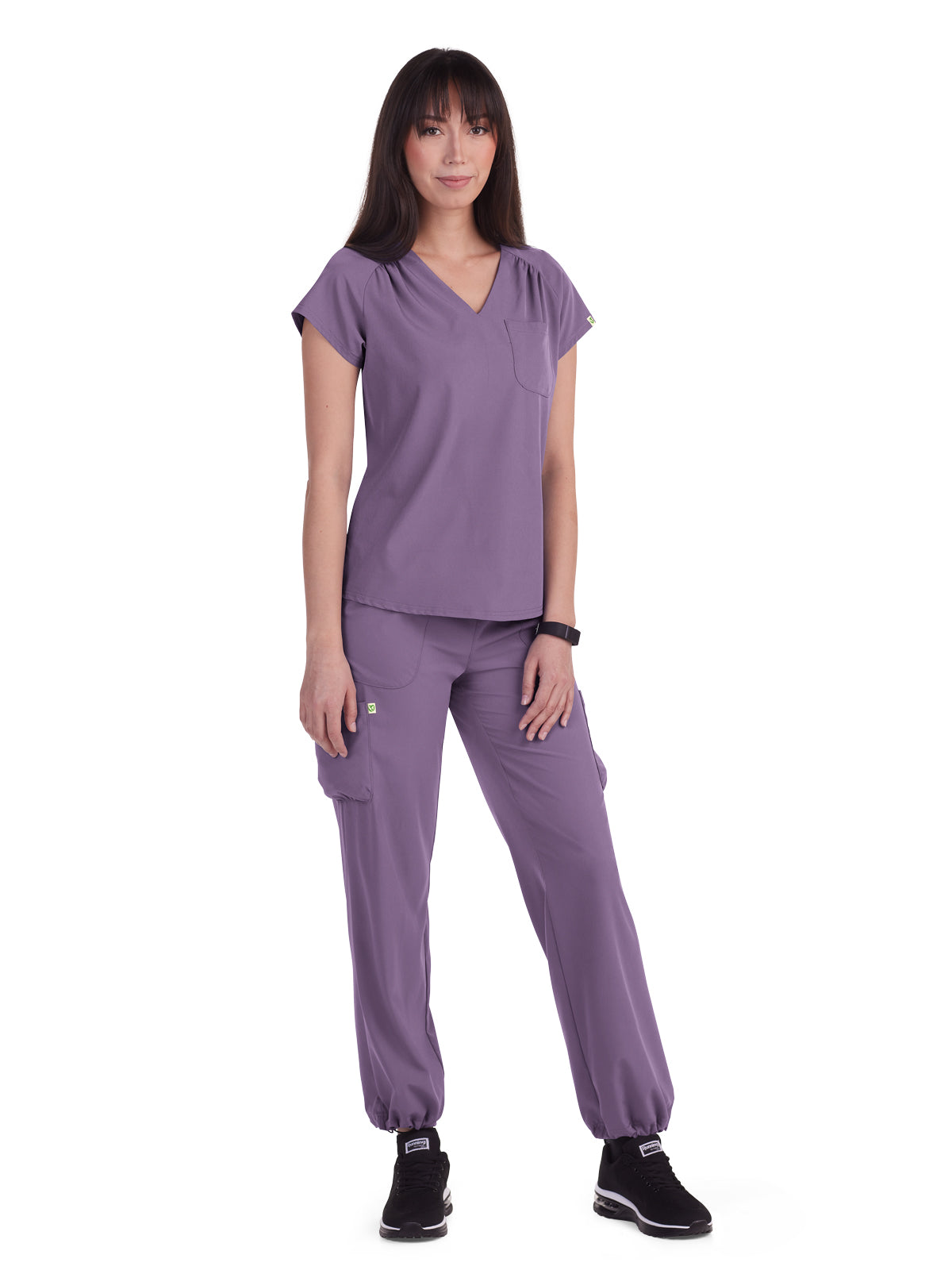 Women's 1-Pocket Heart-Shaped Neckline Eco-Friendly Kailani Scrub Top