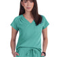 Women's 1-Pocket Heart-Shaped Neckline Eco-Friendly Kailani Scrub Top