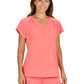 Women's One-Pocket Heart-Shaped Neckline Eco-Friendly Kailani Top - 1118 - Sunset Coral