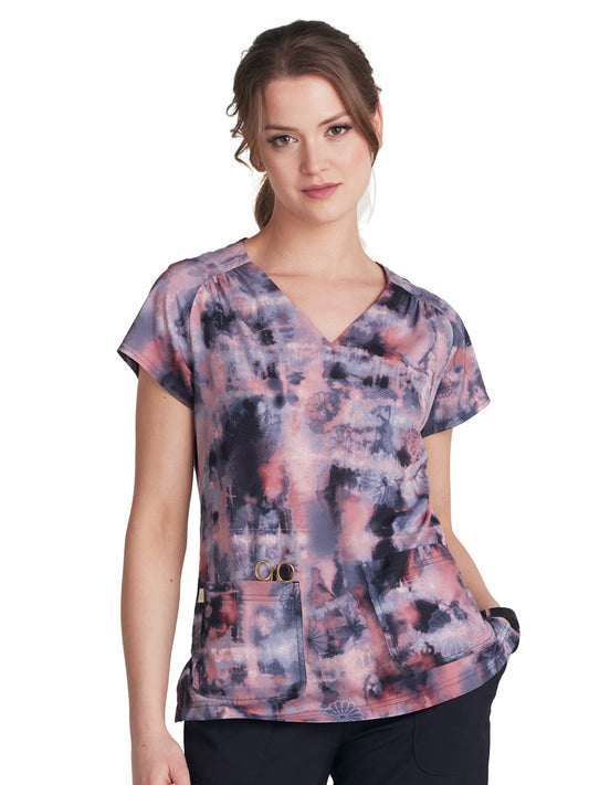 Women's Heart-Shaped Neckline Meadow Top