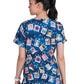 Women's 3-Pocket Print Rosalie Scrub Top