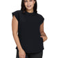 Women’s Two-Pocket Round Neck Scrub Top - 1137 - Black