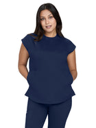 Women’s Two-Pocket Round Neck Scrub Top - 1137 - Navy