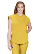 Women’s Two-Pocket Round Neck Scrub Top - 1137 - Heather Mango