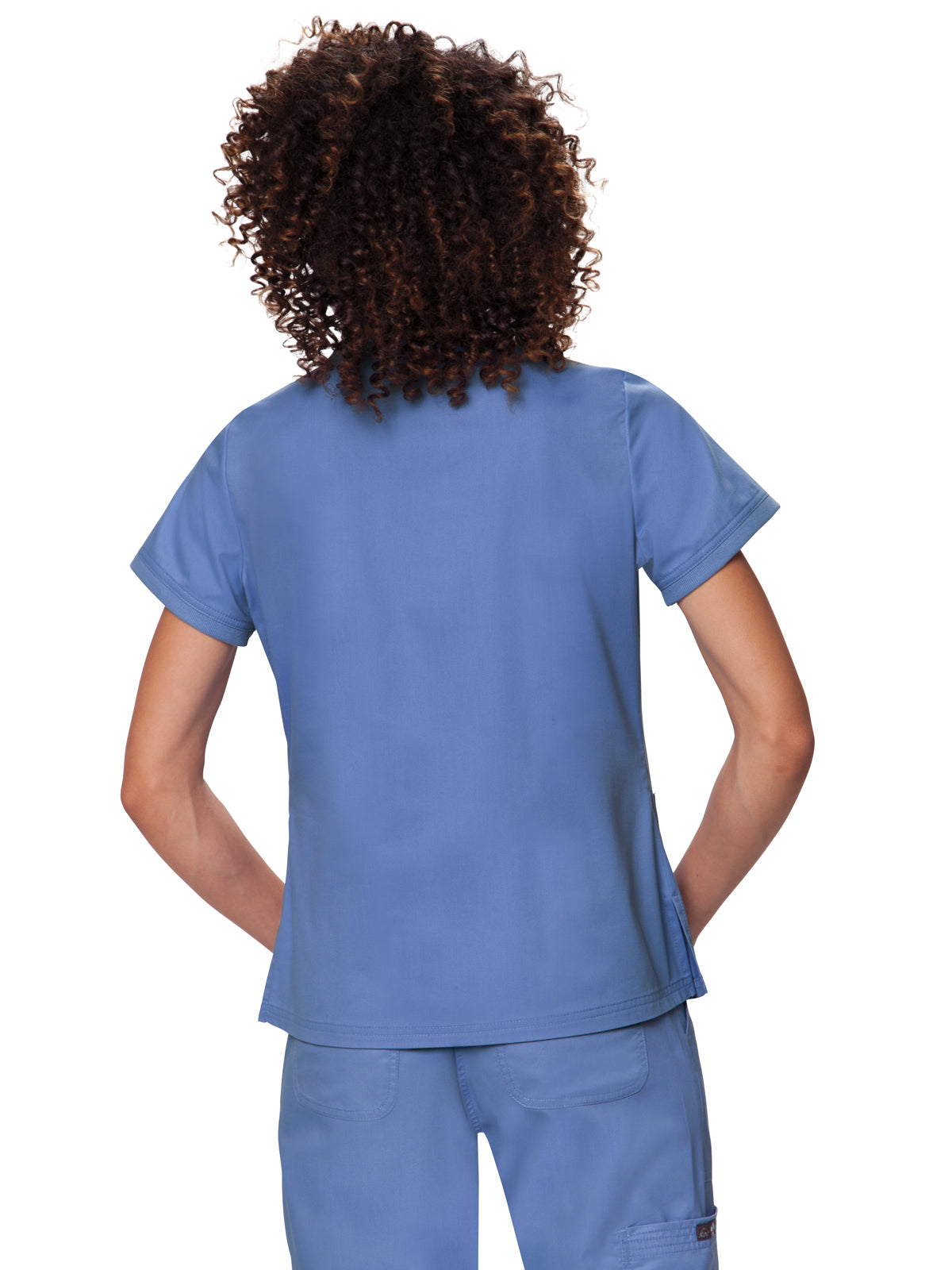 Women's 3-Pocket Soft Rib Trim V-Neck Nicole Scrub Top