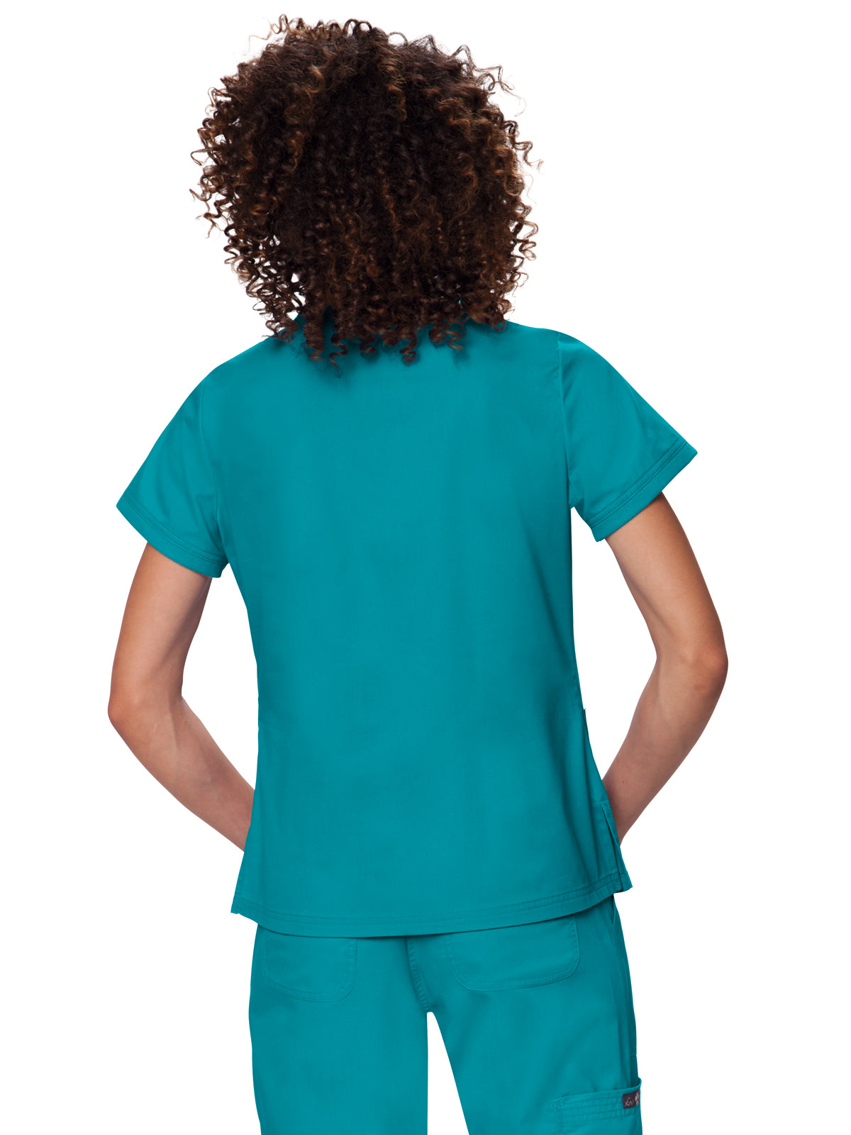 Women's 3-Pocket Soft Rib Trim V-Neck Nicole Scrub Top