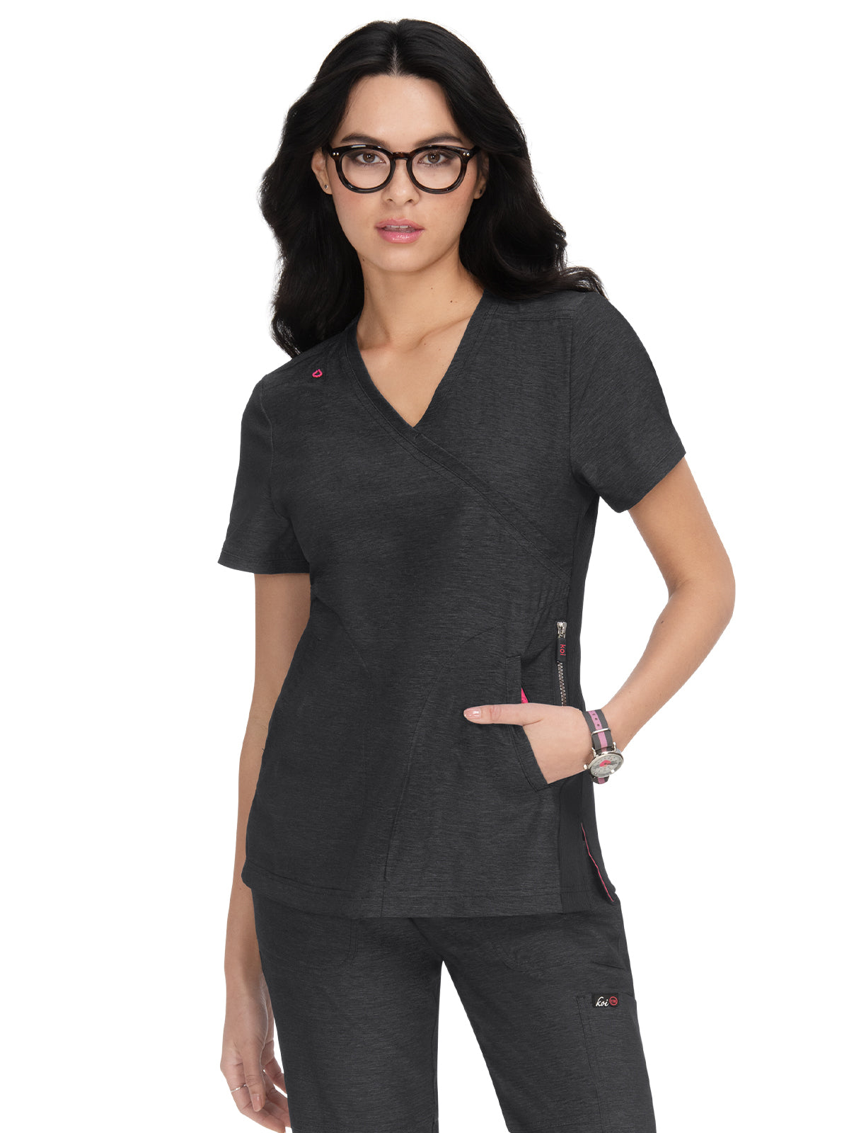 Women's 3-Pocket Mock-Wrap Philosophy Top