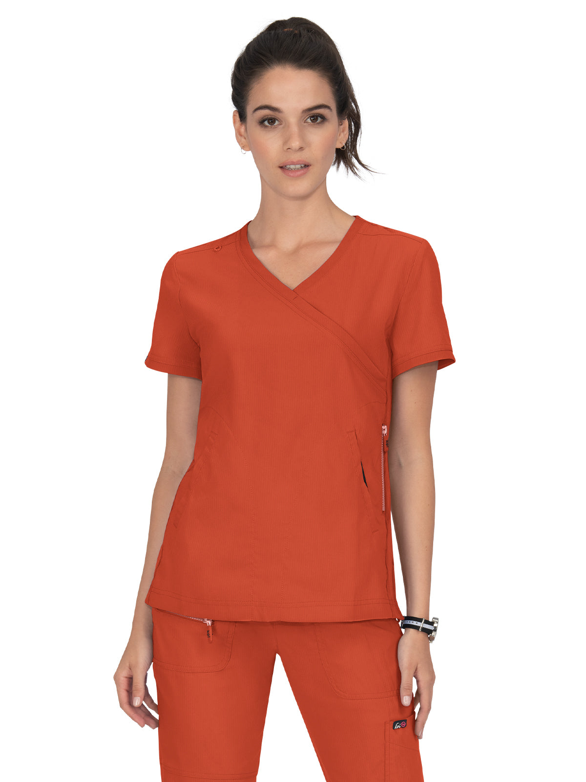 Women's 3-Pocket Mock-Wrap Philosophy Scrub Top