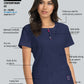 Women's 4-Pocket Zipper Neck Serenity Scrub Top