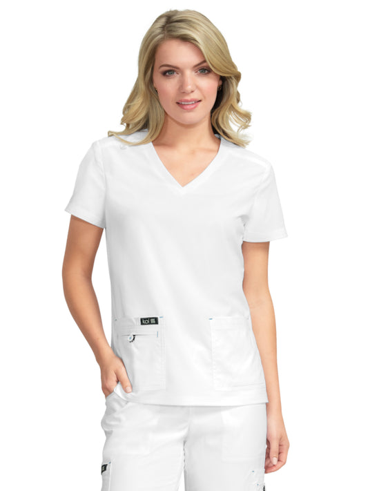 Women's 4-Pocket Stretch V-Neck Becca Scrub Top