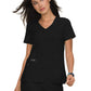 Women's Four-Pocket Stretch V-Neck Becca Top - 373 - Black