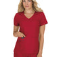 Women's Four-Pocket Stretch V-Neck Becca Top - 373 - Ruby