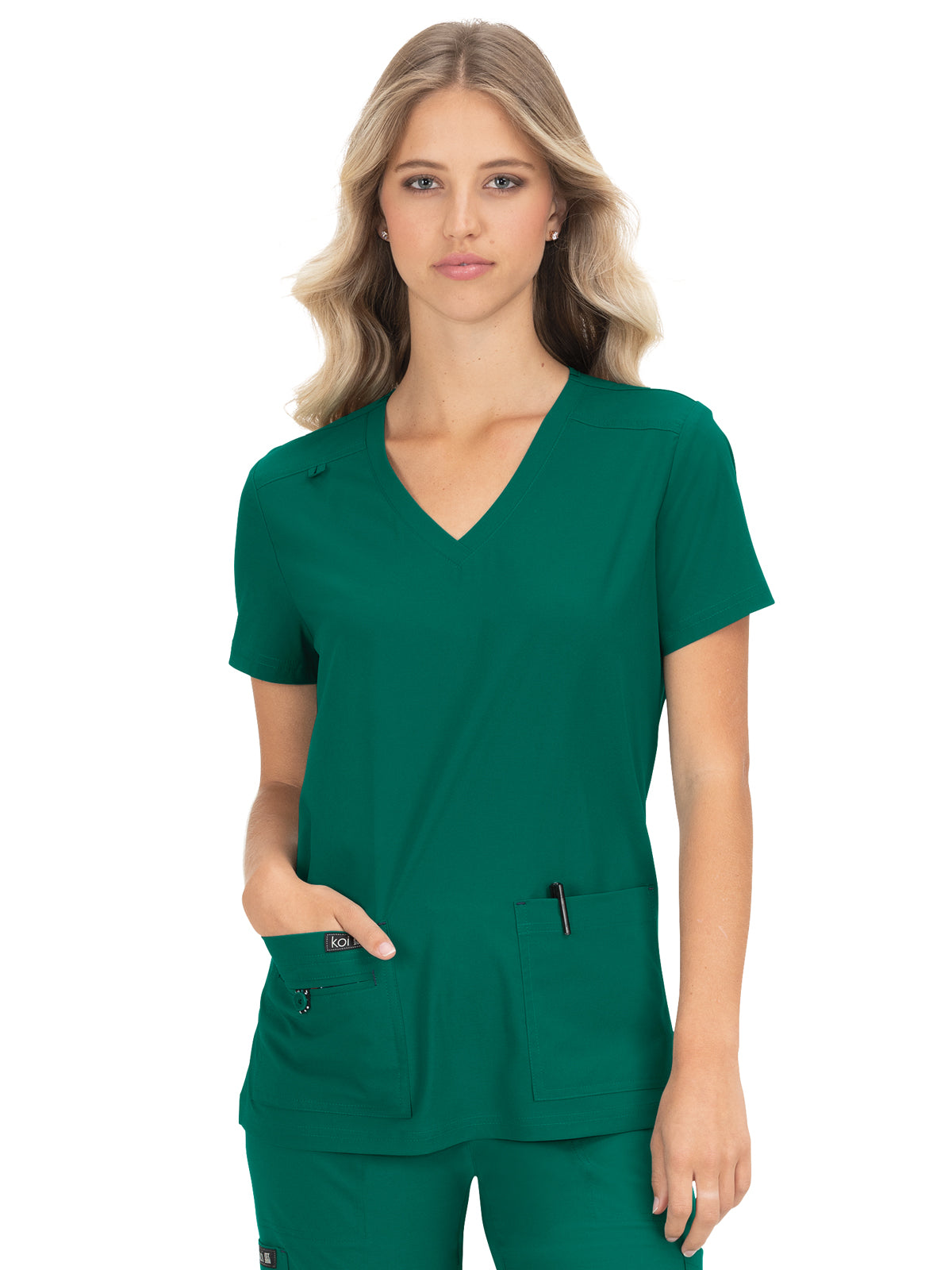 Women's 4-Pocket Stretch V-Neck Becca Scrub Top