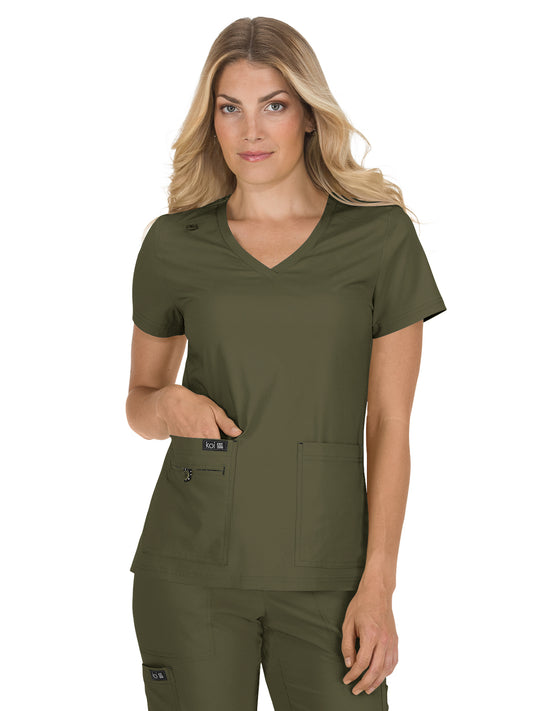 Women's 4-Pocket Stretch V-Neck Becca Scrub Top