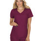 Women's Four-Pocket Stretch V-Neck Becca Top - 373 - Wine