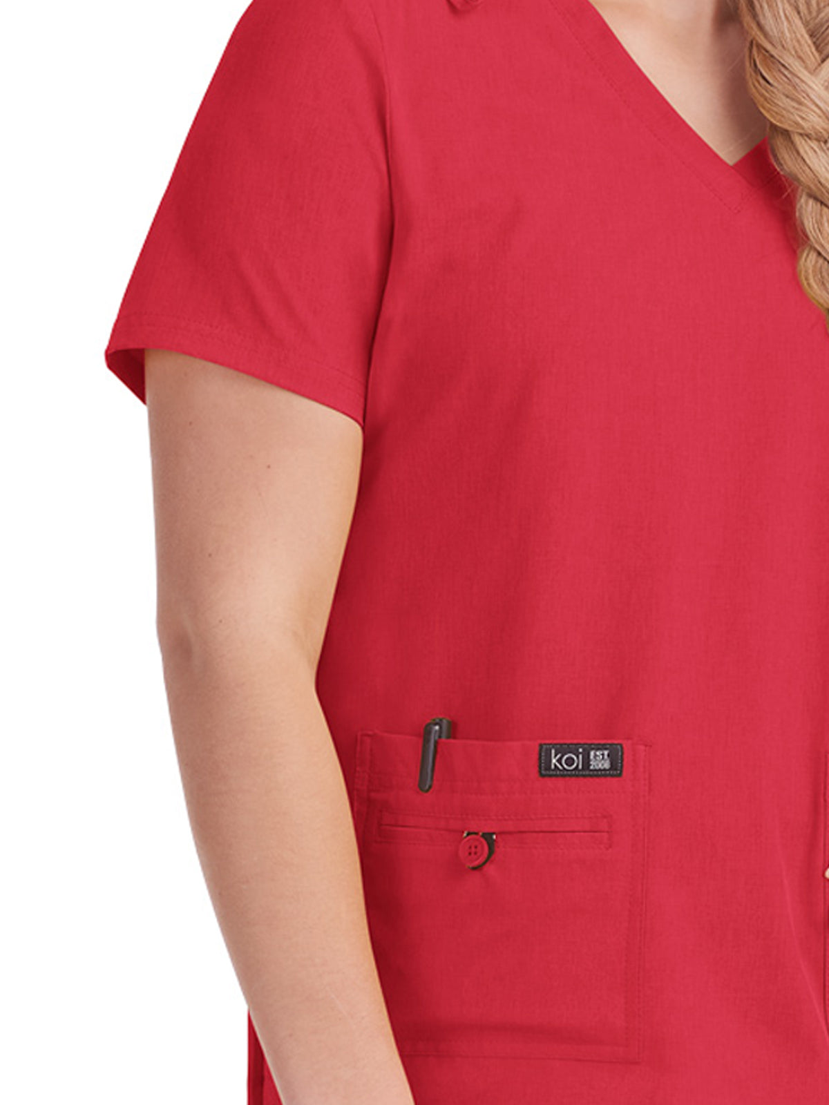 Women's 4-Pocket Stretch V-Neck Becca Scrub Top