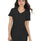 Women's Four-Pocket Mock-Wrap Neck Katie Top - 374 - Black
