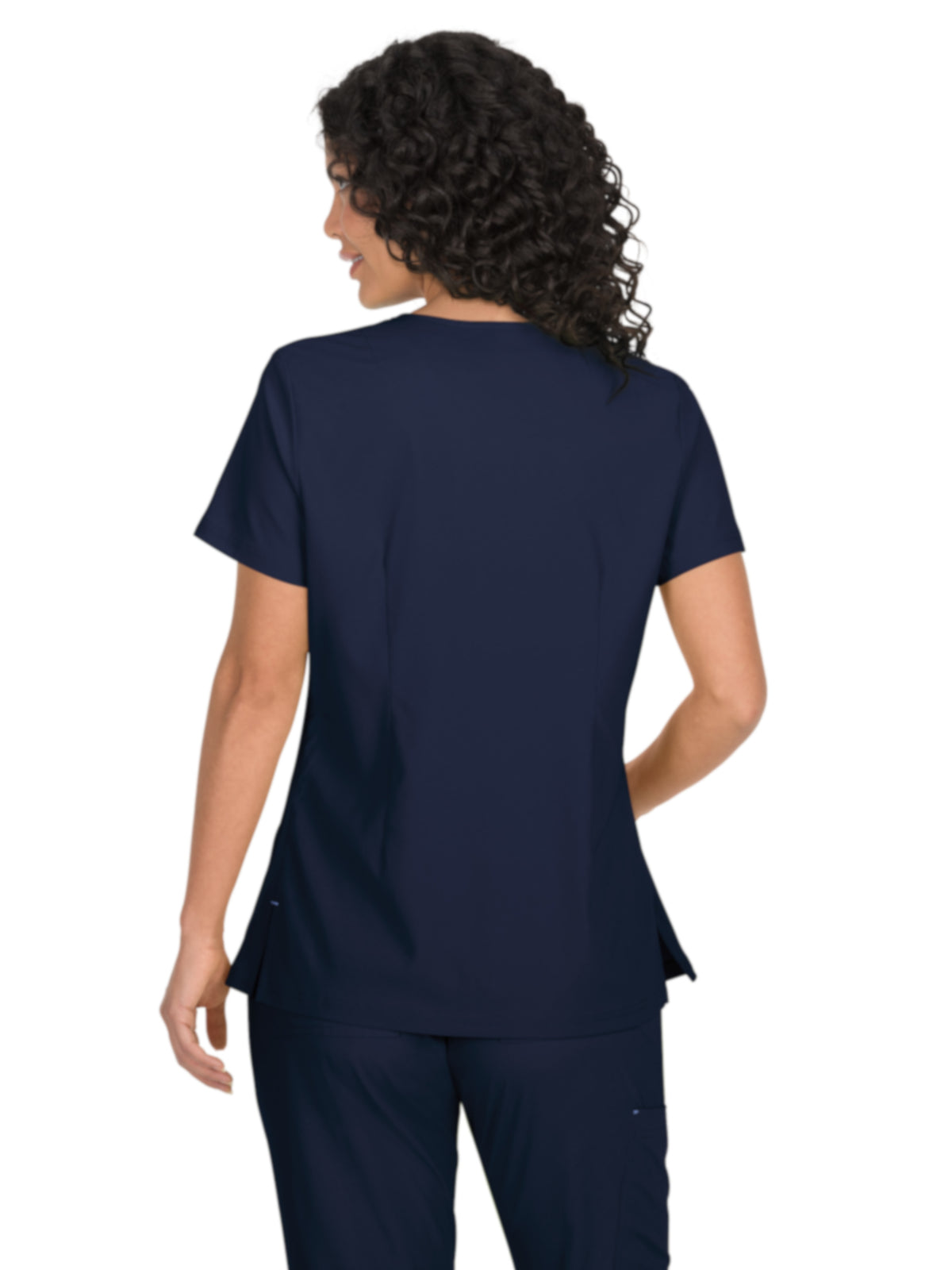 Women's Mock-Wrap Neck Katie Scrub Top