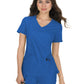 Women's Four-Pocket Mock-Wrap Neck Katie Top - 374 - Royal Blue