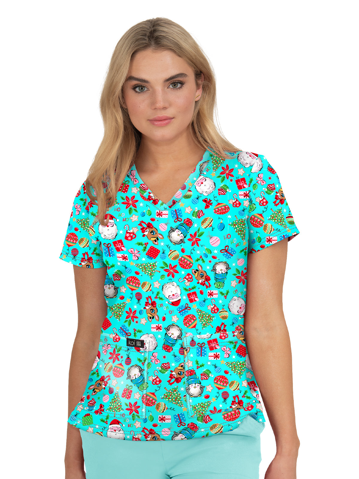 Women's Athletic-Inspired, Breathable Mesh Leslie Scrub Top