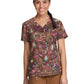 Women's Two-Pocket Print Top - 384PRA - Solar Surprise
