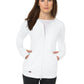 Women's 3-Pocket 2-Way Zipper Clarity Scrub Jacket