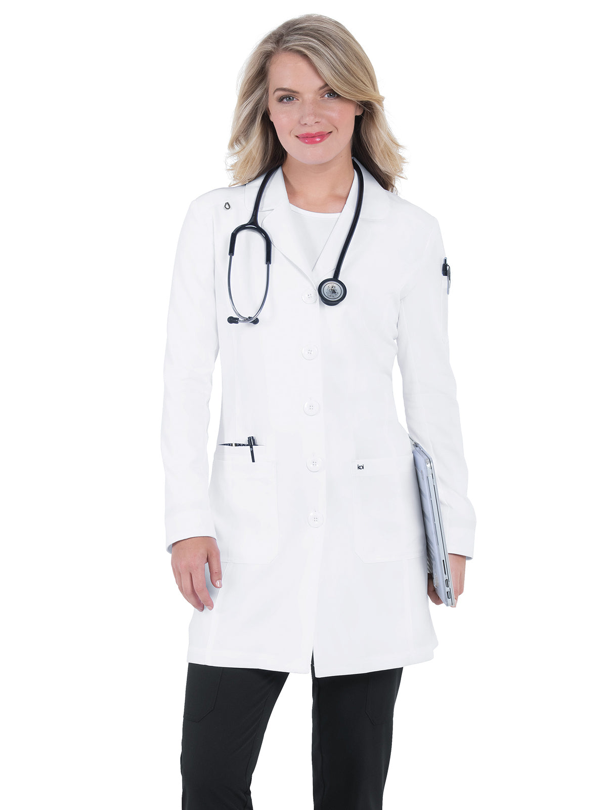 Women's Four-Pocket 35" Stretch Her Everyday Lab Coat