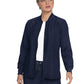 Women's Four-Pocket Zipper Front Stretch Always in Motion Jacket - 458 - Navy