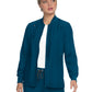 Women's Four-Pocket Zipper Front Stretch Always in Motion Jacket - 458 - Caribbean Blue