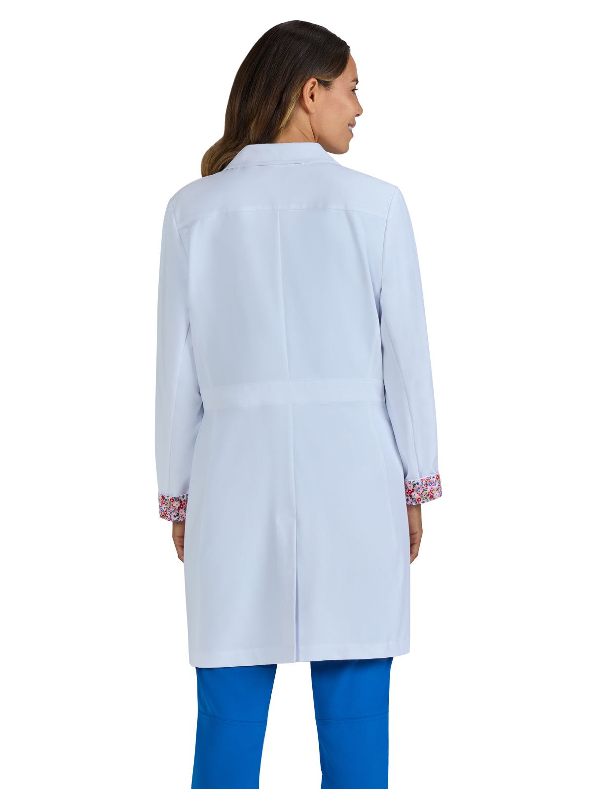 Women's Pearlescent Button-Front 4-Pocket 34.5" Fusion Lab Coat