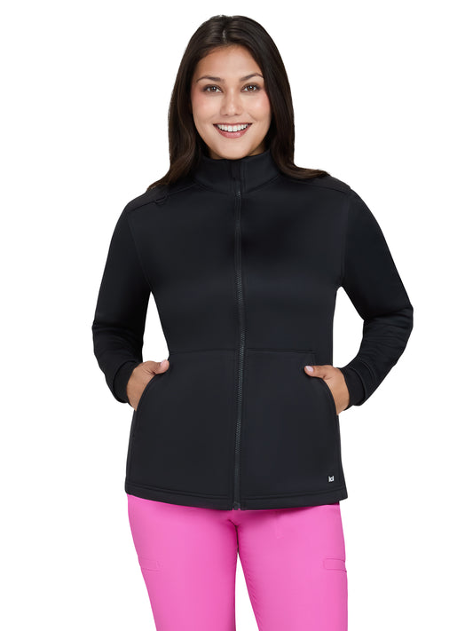 Women’s Three-Pocket Fleece Jaqueline Jacket - 471 - Black