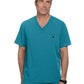 Men's One-Pocket V-Neck Tuck-In On Call Top - 671 - Teal