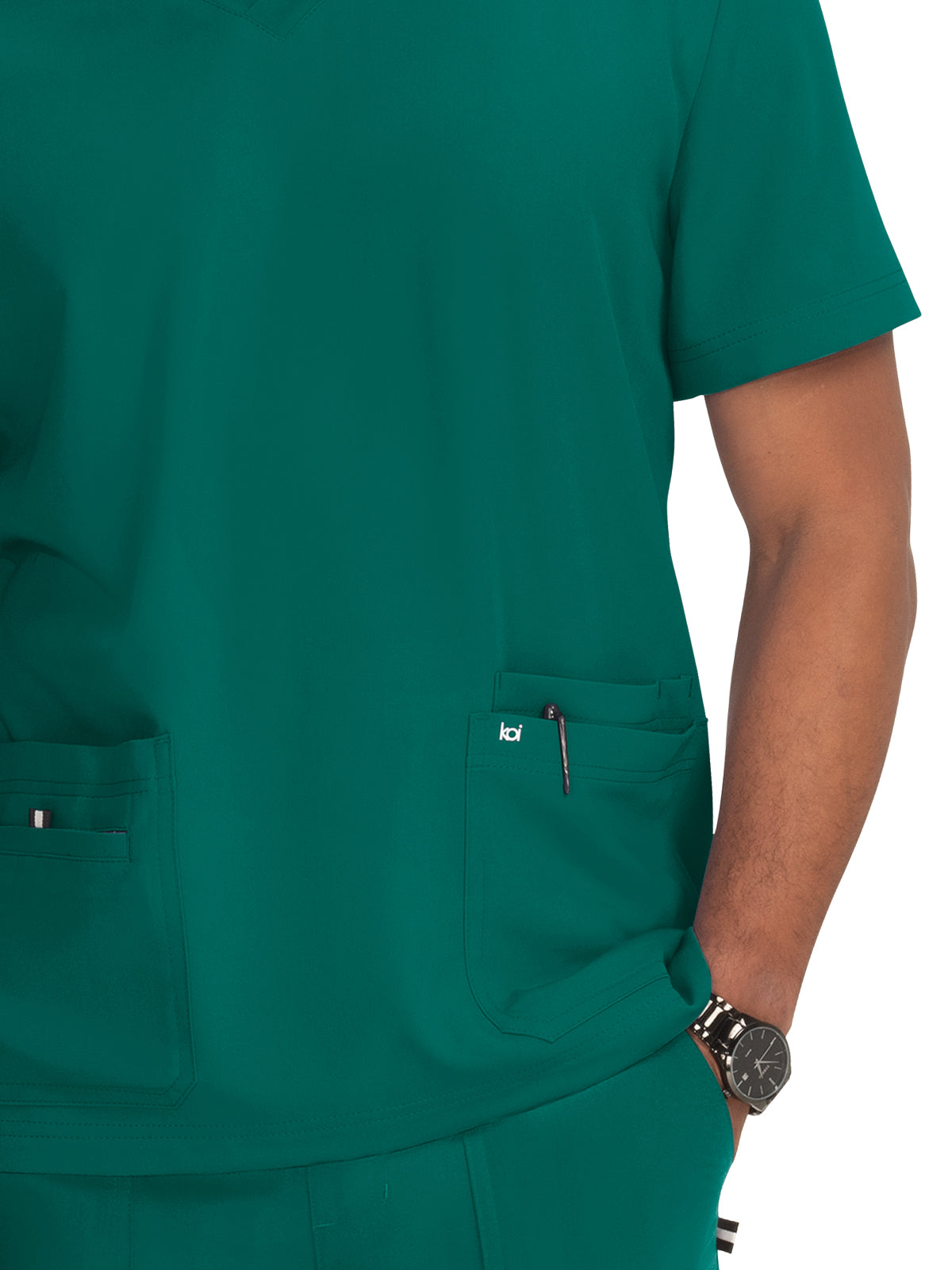 Men's 4-Pocket  V-Neck Free To Be Scrub Top