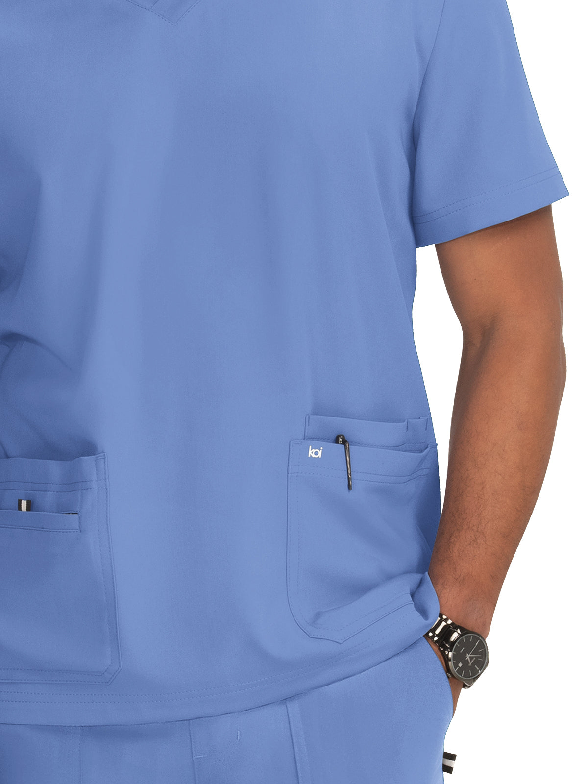 Men's 4-Pocket  V-Neck Free To Be Scrub Top