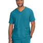 Men's Four-Pocket V-Neck Free To Be Top - 672 - Teal