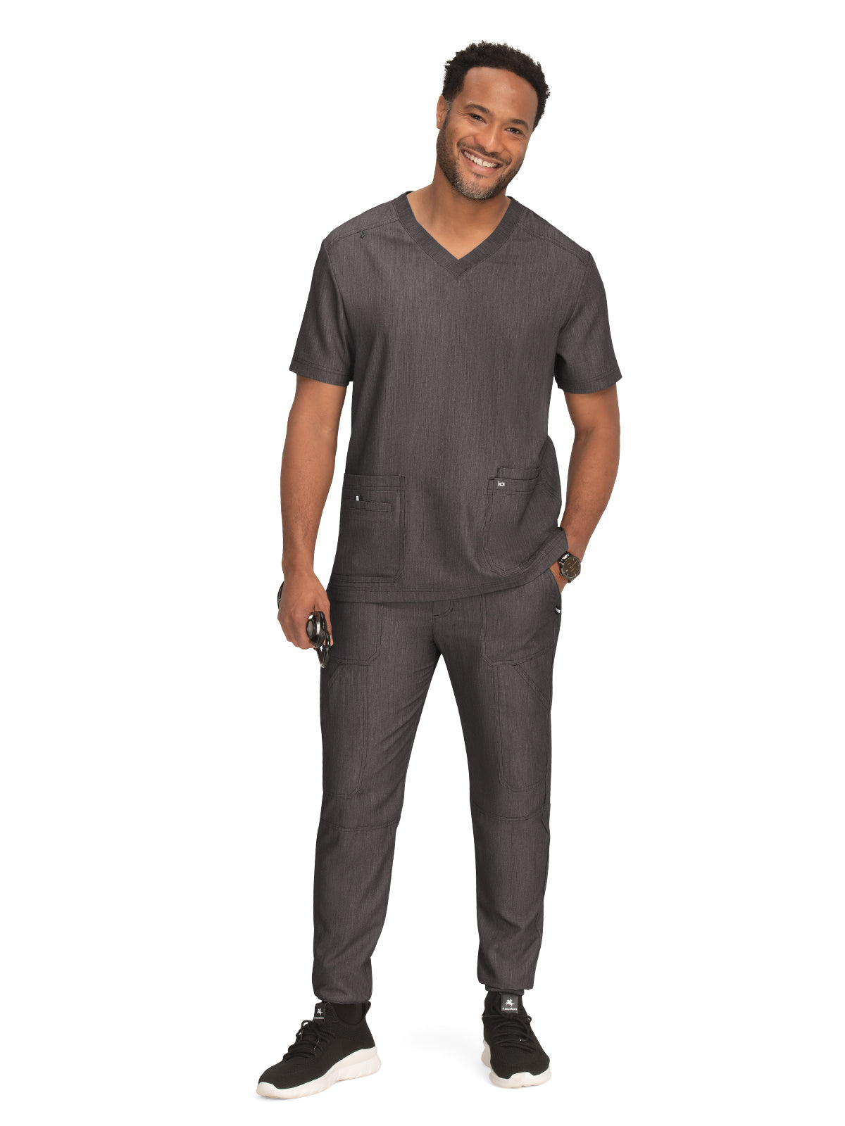 Men's 4-Pocket  V-Neck Free To Be Scrub Top