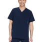 Men's Four-Pocket V-Neck Caldwell Scrub Top - 674 - Navy