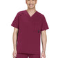 Men's Four-Pocket V-Neck Caldwell Scrub Top - 674 - Wine