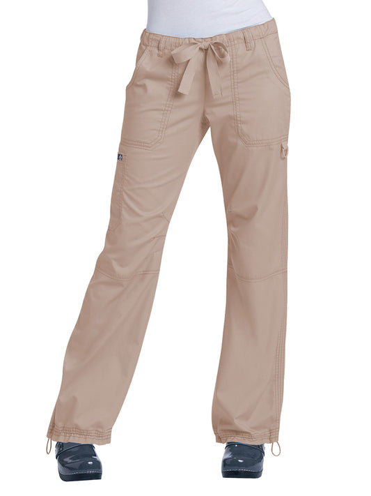 Women's 7-Pocket Adjustable Drawstring Lindsey Cargo Scrub Pant